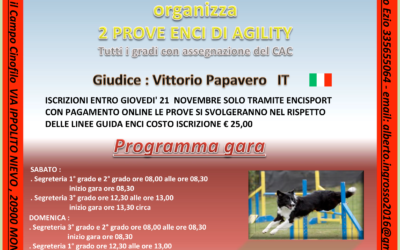 Locandina Gara Agility